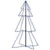 vidaXL Arbre de No&euml;l c&ocirc;ne 160 LED d'int&eacute;rieur/d'ext&eacute;rieur 78x120 cm