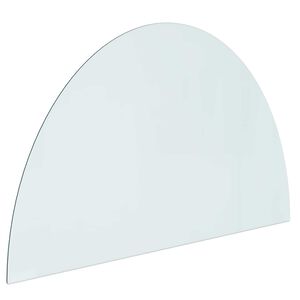 vidaXL Plaque en verre de chemin&eacute;e Transparent 1000 x 600 mm Verre
