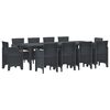 vidaXL Ensemble de salle &agrave; manger pour jardin 11 pc Anthracite
