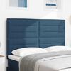 vidaXL T&ecirc;te de lit LED avec des lumi&egrave;res &agrave; LED Bleu 160 cm Polyester