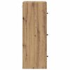 vidaXL Meuble mural Ch&ecirc;ne artisanal 35 x 37 x 102 cm Bois d'ing&eacute;nierie