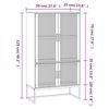 vidaXL Buffet haut 70x35x125 cm bois d'ing&eacute;nierie