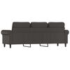 vidaXL Canap&eacute; &agrave; 3 places Gris 180 cm Similicuir