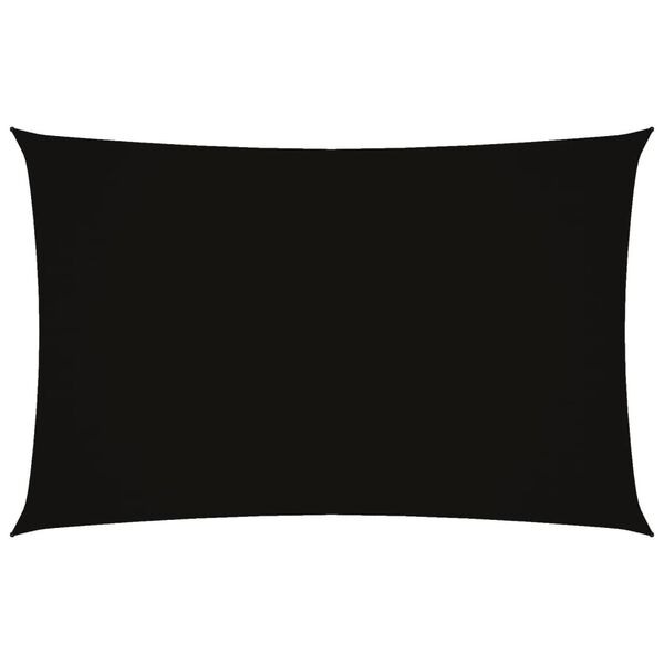vidaXL Voile de parasol tissu oxford rectangulaire 2x5 m noir