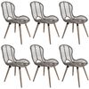 vidaXL Chaises &agrave; manger lot de 6 marron rotin naturel