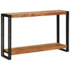 vidaXL Table console Marron 120 x 33 x 75 cm Bois d'Acacia Massif