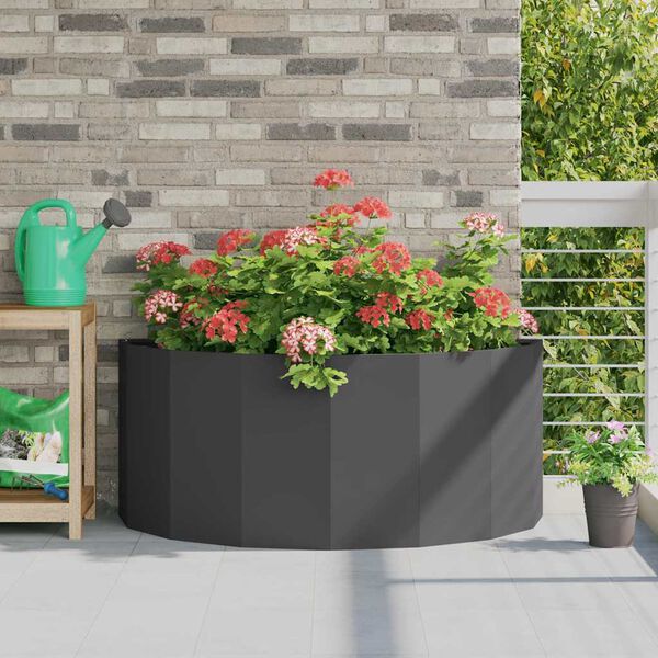 vidaXL Jardini&egrave;re Noir 120 x 60 x 50 cm Acier
