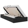 vidaXL Cadre de lit ottoman avec stockage Noir 90 x 200 cm Velours