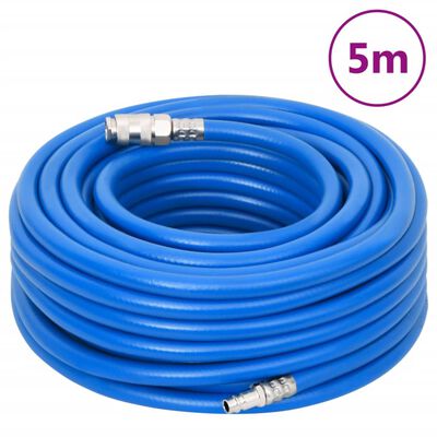 vidaXL Tuyau d'air bleu 0,7" 5 m PVC