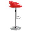 vidaXL Tabourets de bar lot de 2 rouge similicuir