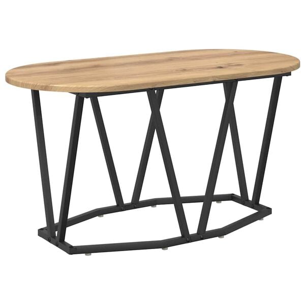 vidaXL Table basse Ch&ecirc;ne artisanal 80 x 40 x 40.5 cm
