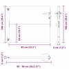 vidaXL Porte de Jardin Noir 85 x 100 cm Acier peint par poudre