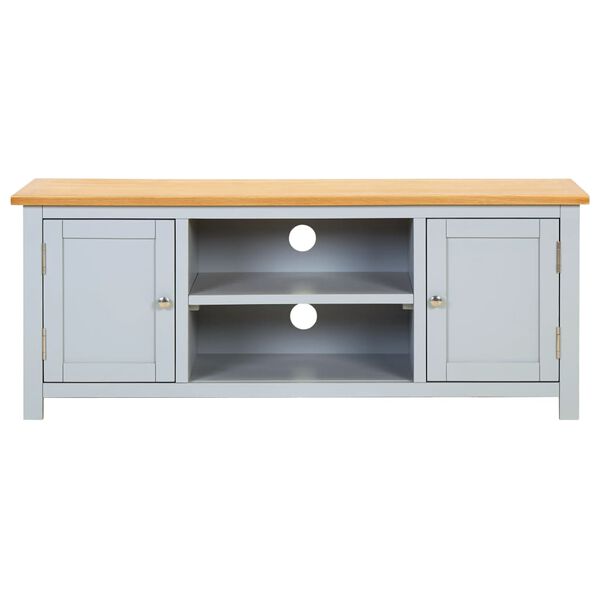 vidaXL Meuble TV 120x35x48 cm Bois de ch&ecirc;ne massif