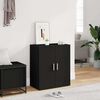 vidaXL Armoire &agrave; chaussures Noir 60x35x70 cm Bois d&rsquo;ing&eacute;nierie