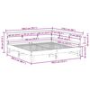 vidaXL Lit biblioth&egrave;que sans matelas 180x200 cm bois massif de pin