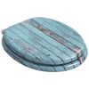 vidaXL Si&egrave;ge de toilette 2 pcs Bleu 43,8 x 37,8 cm Panneau MDF