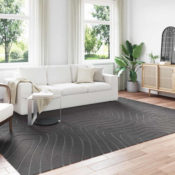 vidaXL Tapis de surface Rectangulaire Anthracite 280 x 200 cm