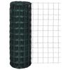 vidaXL Cl&ocirc;ture euro Acier 25 x 1,0 m Vert