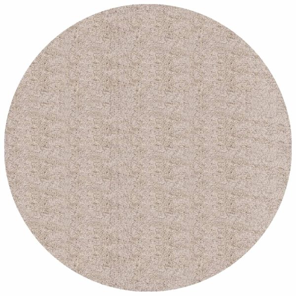 vidaXL Tapis shaggy PAMPLONA poils longs moderne beige &Oslash; 100 cm
