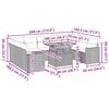 vidaXL Salon de jardin avec coussins 10 pcs gris résine tressée