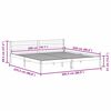 vidaXL Cadre de lit Marron 225,5 x 205,5 x 69,5 cm Bois de Pin Massif