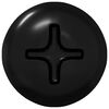 vidaXL Clou auto-perceur 12 pcs Noir 4 x 25 mm Acier