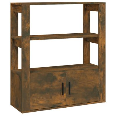 vidaXL Buffet Chêne fumé 80x30x90 cm Bois d'ingénierie