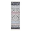 vidaXL Tapis Rose et aqua 80x300 cm Coton