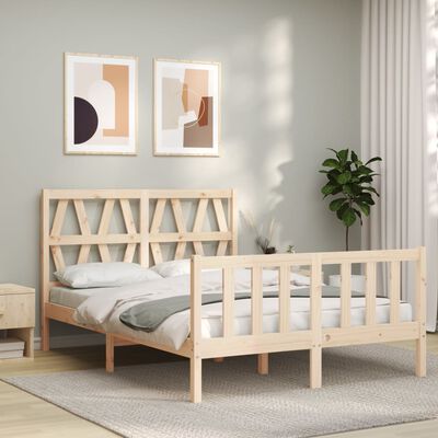 vidaXL Cadre de lit sans matelas 120x200 cm bois de pin massif