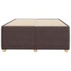 vidaXL Cadre de lit sans matelas marron fonc&eacute; 120x190 cm tissu