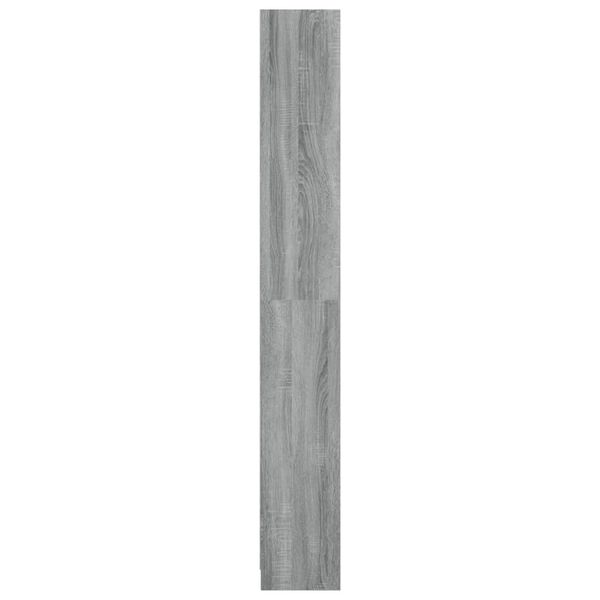 vidaXL Biblioth&egrave;que 5 niveaux Sonoma gris 40x24x175 cm