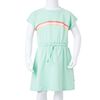 Robe pour enfants avec cordon de serrage vert vif 92