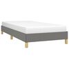 vidaXL Cadre de lit sans matelas gris fonc&eacute; 90x190 cm tissu
