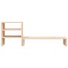 vidaXL Support pour moniteur 81x20x30 cm Bois de pin solide