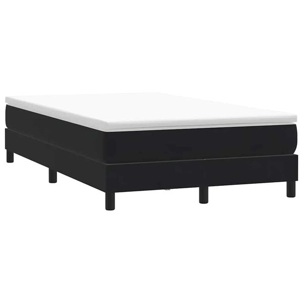 vidaXL Sommier &agrave; lattes de lit sans matelas noir 120x210 cm velours