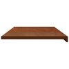 vidaXL Appui de fen&ecirc;tre Bois Brun 120 x 50 x 4,5 cm PVC