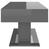 vidaXL Table basse gris brillant 96x50x45 cm bois d'ing&eacute;nierie