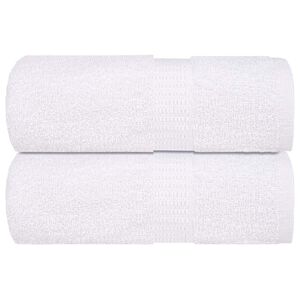 vidaXL Gants de toilette FROGN 2 pcs blanc 15x21 cm 360 g/m&sup2;