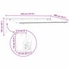 vidaXL Auvent R&eacute;tractable Rouge 350 x 200 cm tissu