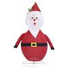 vidaXL Décoration de Noël Figurine Père Noël LED Tissu de luxe 90 cm