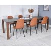 Venture Home Chaises &agrave; manger lot de 2 Polar Aspect cuir marron/noir