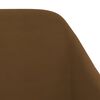 vidaXL Chaises &agrave; manger lot de 4 marron velours