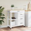 vidaXL Chariot de cuisine MONZA 84x40x88,5 cm bois massif de pin