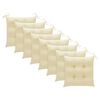 vidaXL Chaises pliables d'ext&eacute;rieur et coussins lot de 8 Bois d'acacia