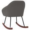 vidaXL Chaise &agrave; bascule Gris fonc&eacute; Tissu