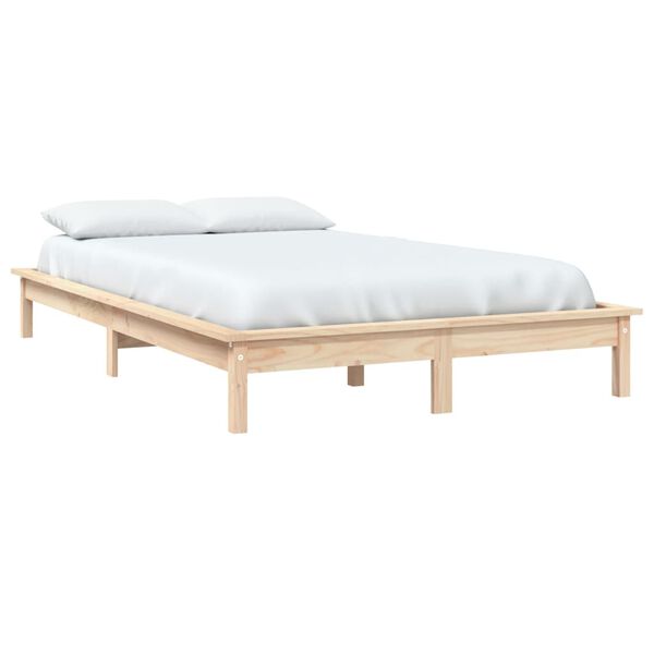 vidaXL Cadre de lit sans matelas 120x200 cm bois massif