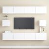 vidaXL Ensemble de meubles TV 6 pcs Blanc Bois d'ing&eacute;nierie