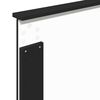 vidaXL Cadre de lit Noir et argent 75 x 190 cm Bois d'ing&eacute;nierie