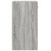 vidaXL Tables de chevet 2 pcs sonoma gris 35x34x65cm bois d'ing&eacute;nierie