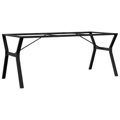 vidaXL Pieds de table à manger cadre en Y 180x80x73 cm fonte